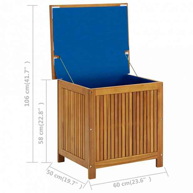 Zahradní úložný box hnědá 60x50x106 cm