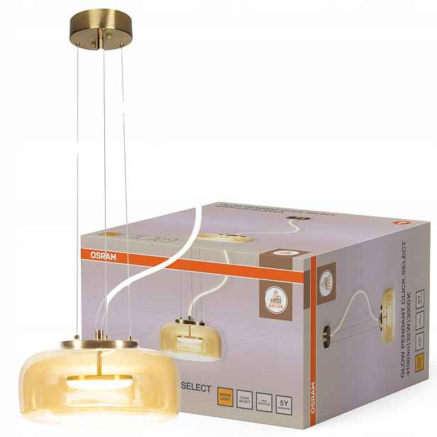 Závěsná stropní lampa 32W 2800lm 3000K Teplá Zlatá Decor Osram