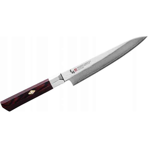 Mcusta Zanmai Petty 150 mm Damast VG10 Red Pakka