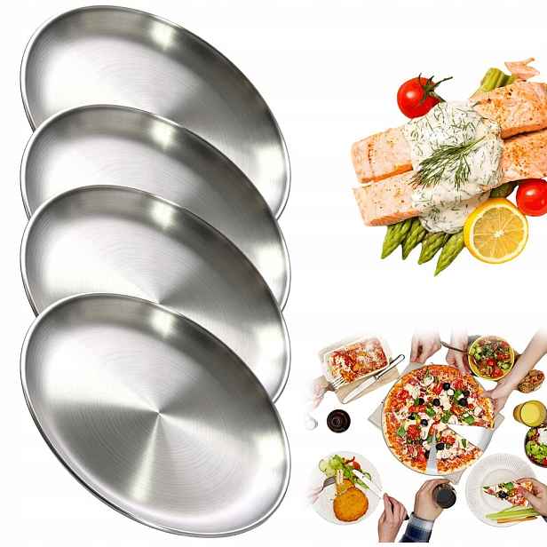 Plechy Na Pečení, Sada Forem Na Pizzu, Muffiny, Pokrmy 30 CM, 4 Ks
