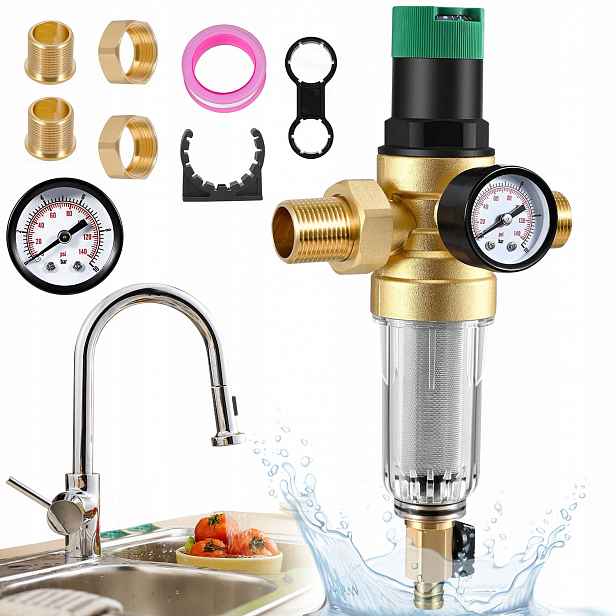 Regulátor A Filtr Vody, Tlak 0.8 Mpa, Přesnost 40 mm, Snadná Montáž