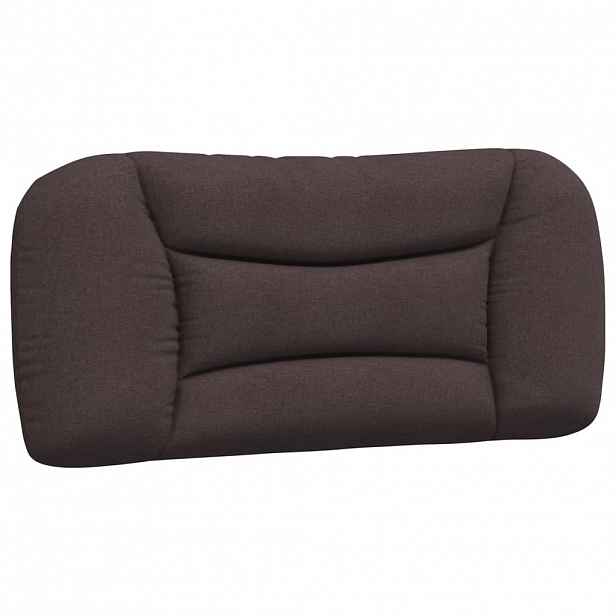 vidaXL Polštář na čelo postele Hvar tmavě hnědý 90 cm textil