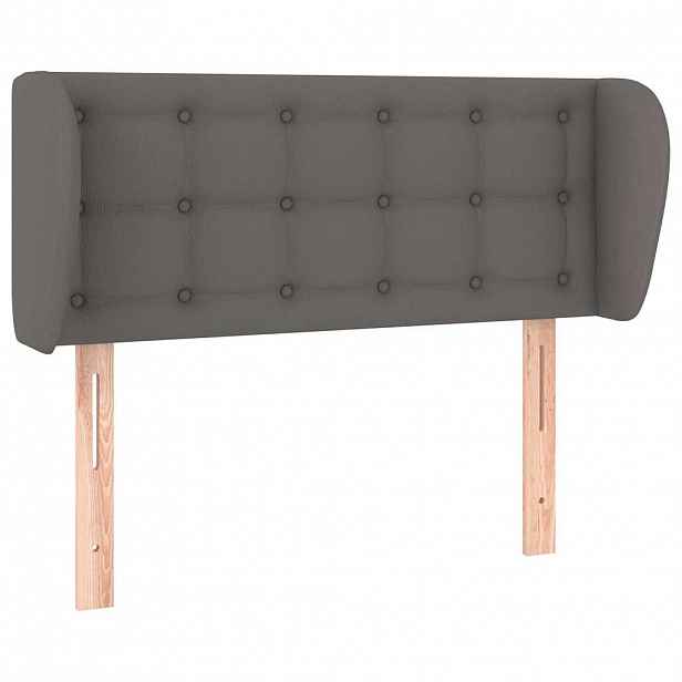 vidaXL Čelo postele typu ušák šedá 103x23x78/88 cm umělá kůže