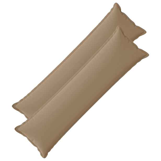 vidaXL Polštář s polštářem HOUTEN 2 ks Taupe Polyester