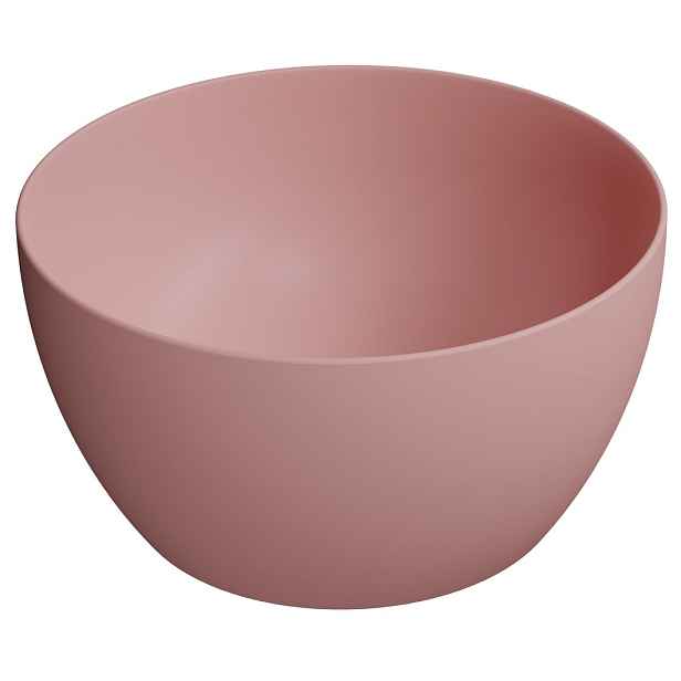 GSI PURA keramické umyvadlo na desku vysoké, průměr 42cm, blush mat
