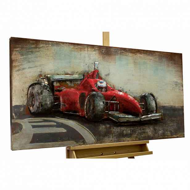 KUNSTLOFT KOVOVÝ OBRAZ RYCHLÝ JAKO BLESK, 120/60 CM