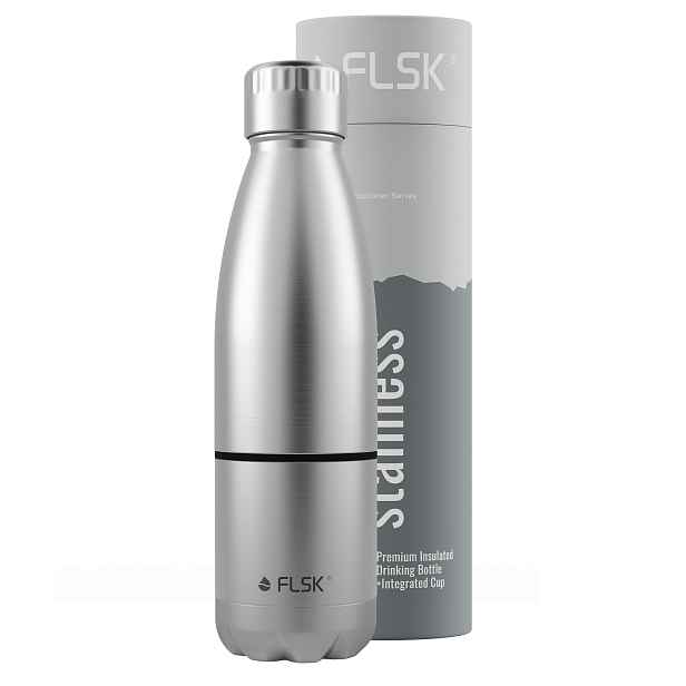 Termoláhev FLSK 2v1 s integrovaným termohrnkem 750ml Barva: nerez