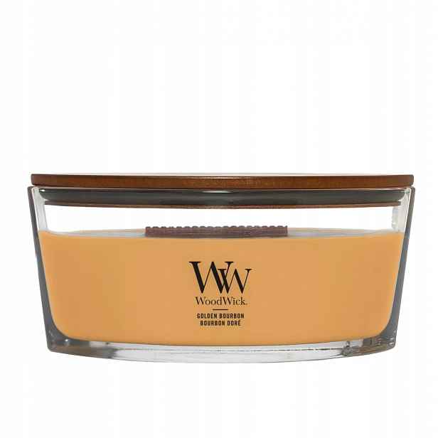 Vonná svíčka sójová Golden Bourbon Woodwick 1 ks
