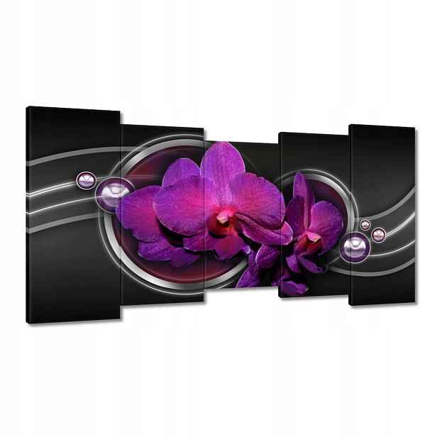 Obrazy 150x80 Fialová orchidej