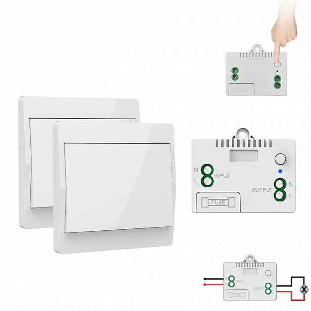 10 A Bezdrátový spínač světla Rf 433 MHz, bezdrátový nástěnný panel