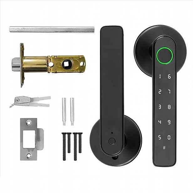 Elektronický zámek dveří Klika na Kód Otisk prstu Zámek Bluetooth