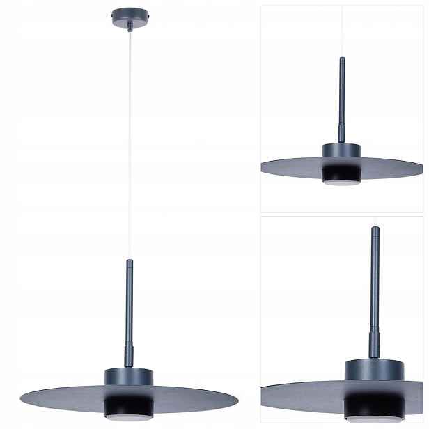 Šedá závěsná lampa Charlie moderní nad kuchyňským ostrovem Sigma Lighting