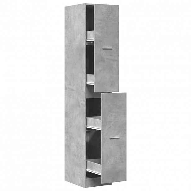 vidaXL Skříňka na léky betonově šedá 30x41x174,5 cm kompozitní dřevo