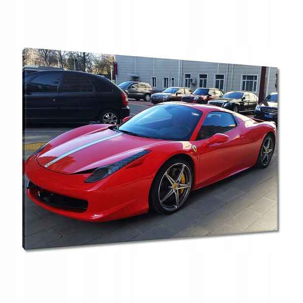 Obrazy 100x70 Červené Ferrari