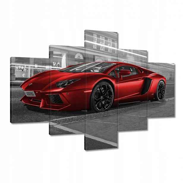 Obrazy 100x70 Červené auto
