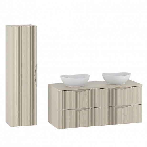 Petits-meubles KOUPELNOVÝ NÁBYTEK 120.6cm Tao 2er-Set Kašmír