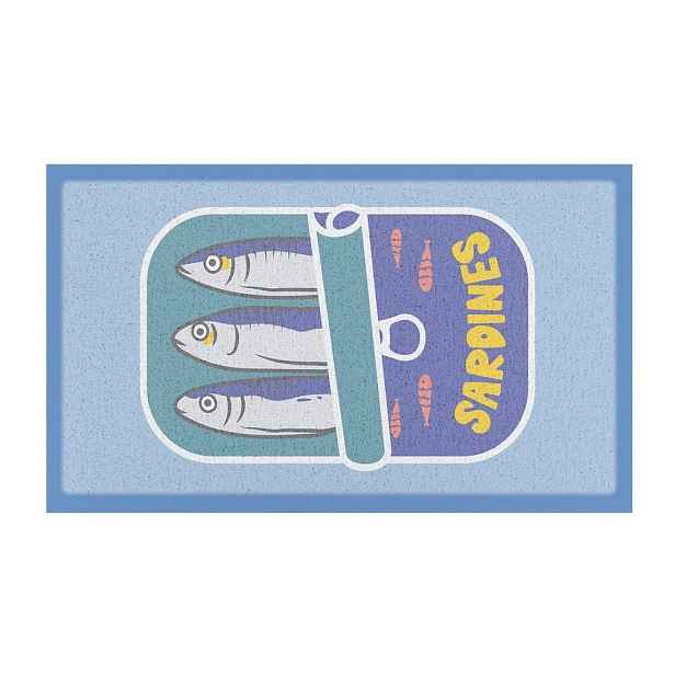 Rohožka z recyklovaného plastu 40x70 cm Sardine Tin – Artsy Doormats