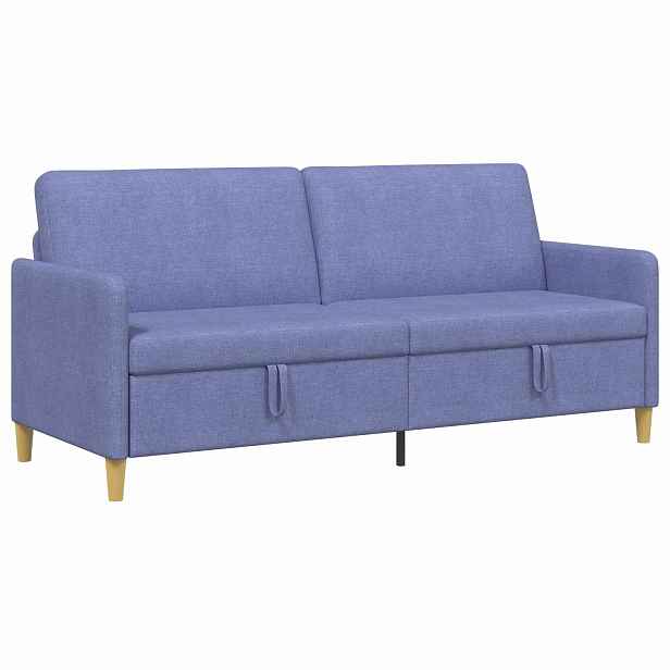 vidaXL Sofa s úložným prostorem Modrá džínovina 192 x 78 x 87 cm