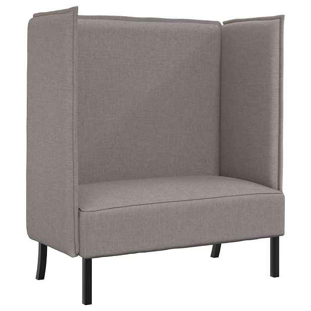 vidaXL Vysoký zpětný pohovka Taupe 109 x 56 x 121 cm textil