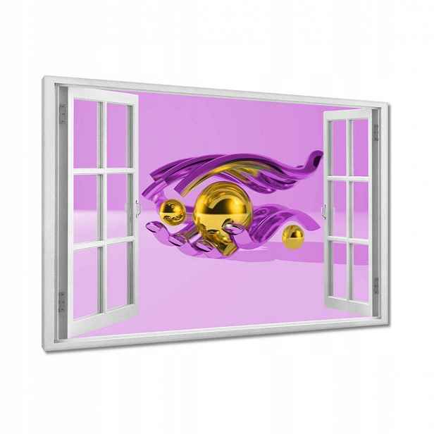 Obrazy 120x80 Fialová grafika