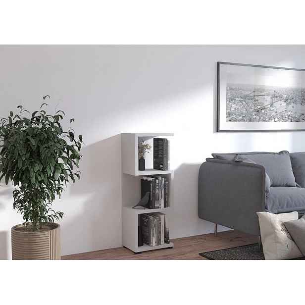 Designová knihovna MISHA 2 - šedá