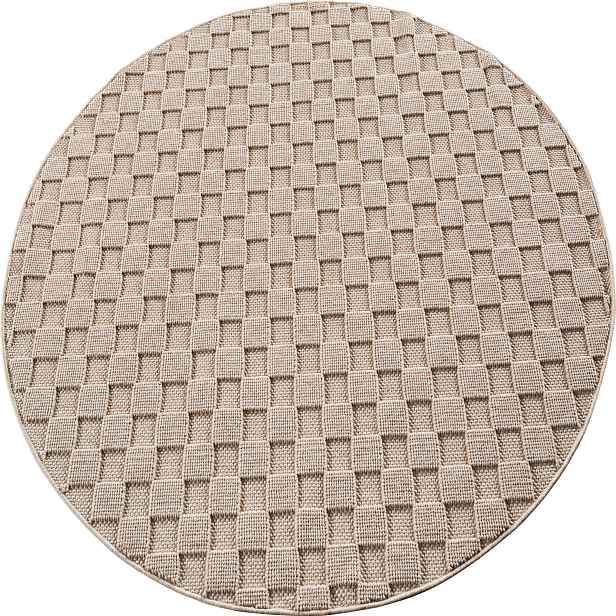 Kusový koberec Helix 2203 beige kruh, 160x160, béžová, chodba / předsíň, Ayyildiz