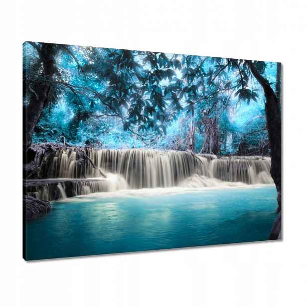 Obrazy 80x60 Tyrkysový vodopád