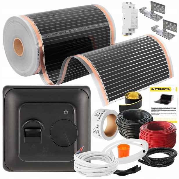Set Fólie Vyhřívací Podložka Infračervená Mission Air 50 cm I 160 W/m² 28 m² Ptc