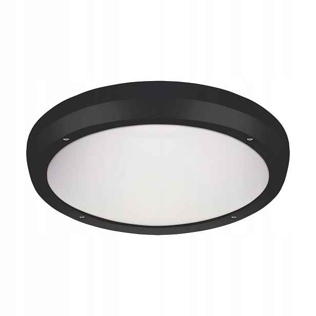 Struhm Ramen Kulatý Stropní Svítidlo černá Ø30cm 2xE27 18W IP65