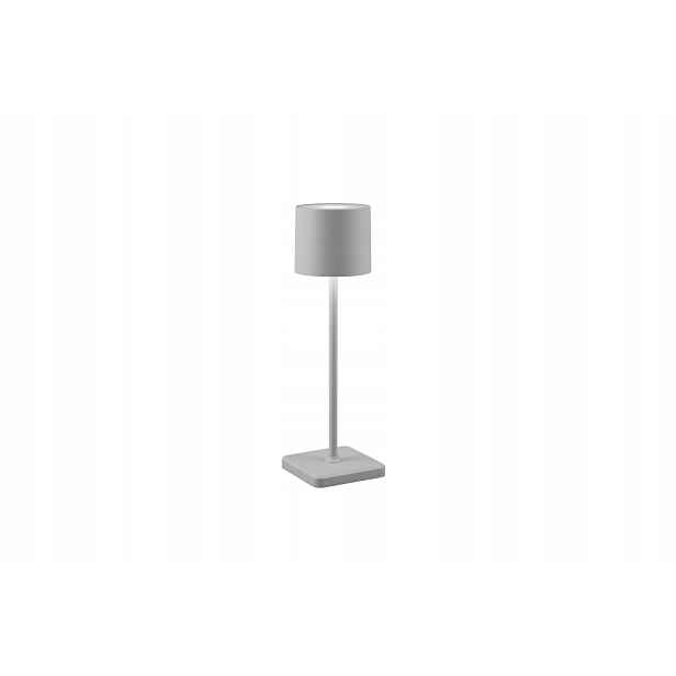 Akumulátorová stolní Led lampa Fernandez 1W IP54 šedá Rl
