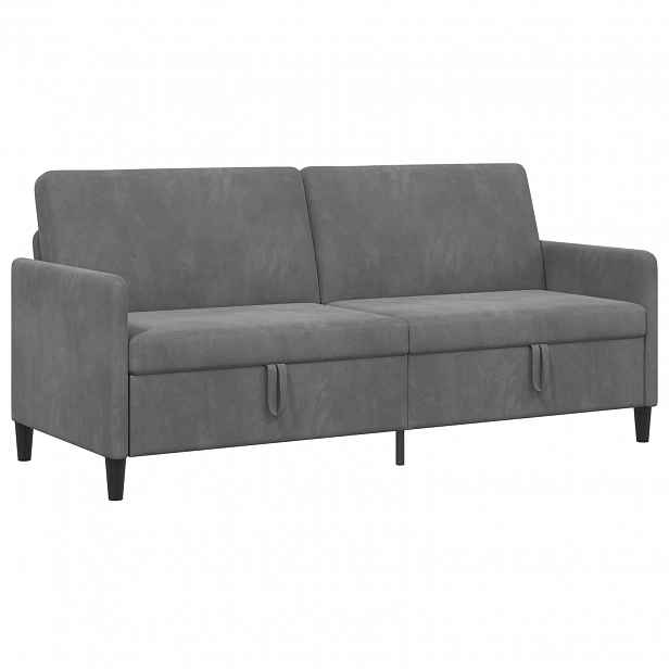 vidaXL Sofa s úložným prostorem Tmavě šedá 192 x 78 x 87 cm Polyester