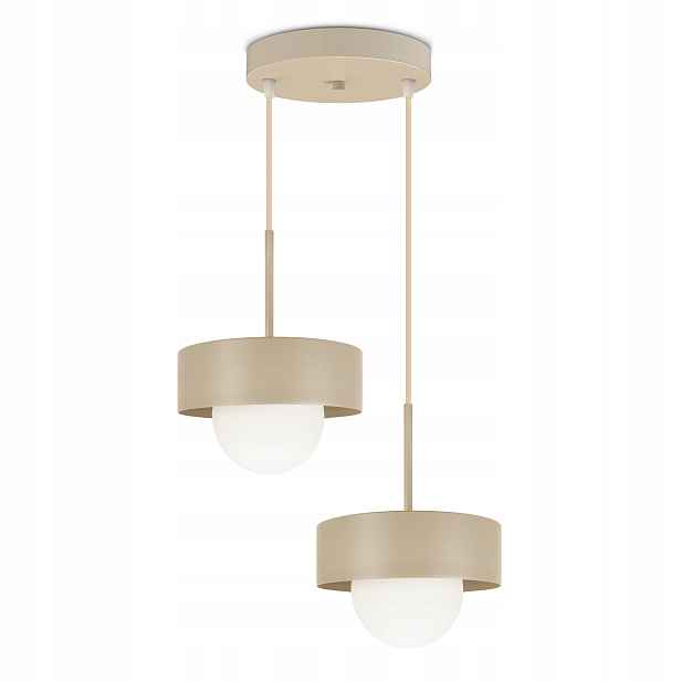 Závěsná stropní lampa Lustr Loft Béžová G9 Skleněné koule Modern Luxolar