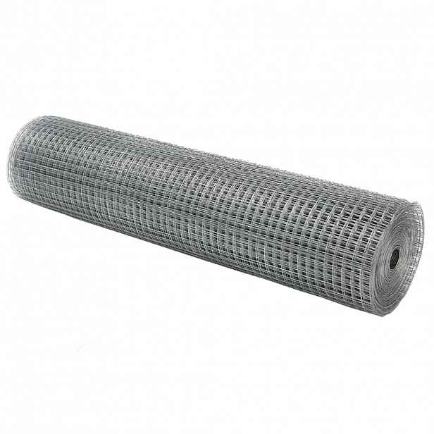 vidaXL Svařovaný drátěný plot 1000 x 40 cm Stříbrná