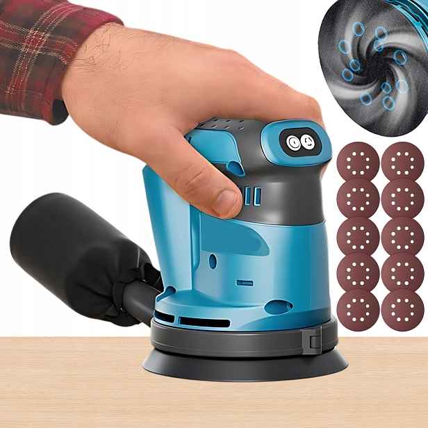 Excentrická Oscilační Bruska Na Kovové Dřevo s Regulací 125 mm 300 W