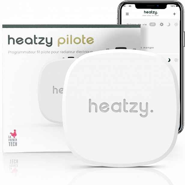 Heatzy WiFi ovládací modul radiátoru bílý