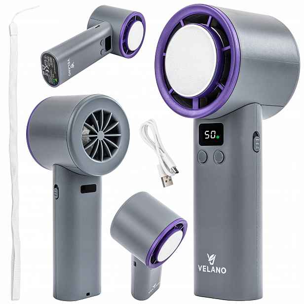 Mini ventilátor Velano VELWEBR0006 stříbrný/šedý
