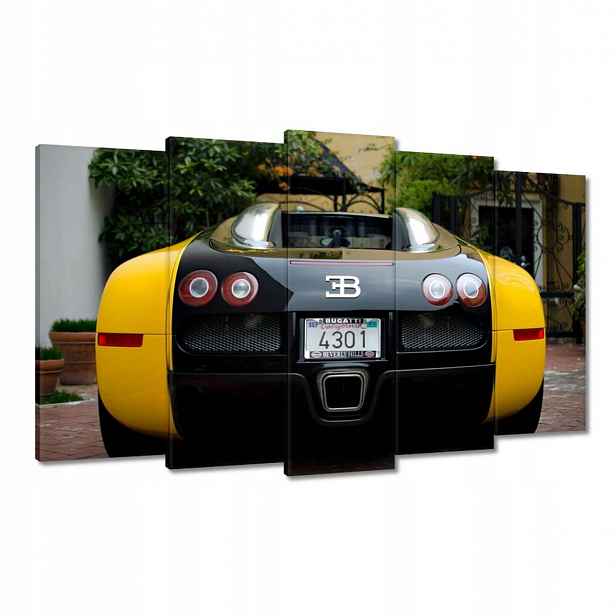 Obrazy 100x60 Žluté Bugatti