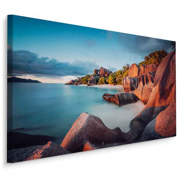 Plátno Pláž Anse Source D'argent Varianta: 40x30