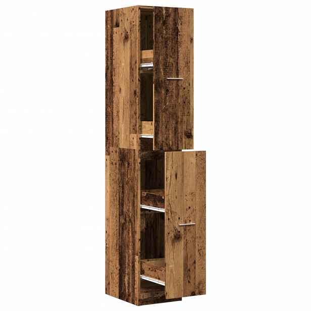 vidaXL Skříňka na léky old wood 30 x 41 x 174,5 cm kompozitní dřevo