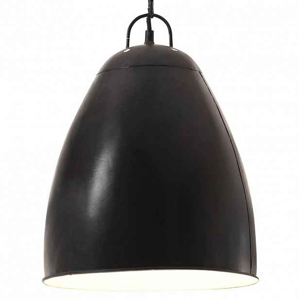 vidaXL Industriální závěsné svítidlo 25 W černé kulaté 32 cm E27