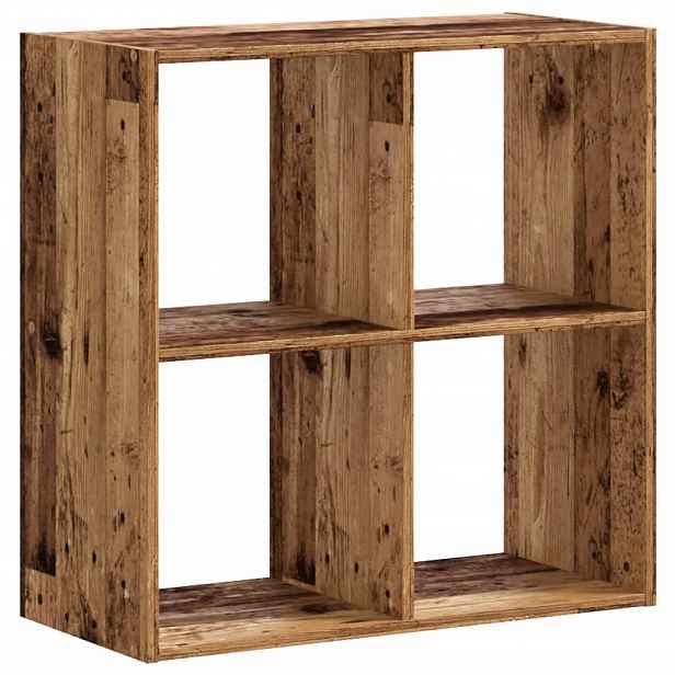 vidaXL Knihovna old wood 68,5 x 32 x 68,5 cm kompozitní dřevo