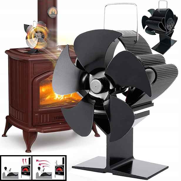 Krbový Ventilátor Termoelektrický Větráček Napájený Teplem Turbína