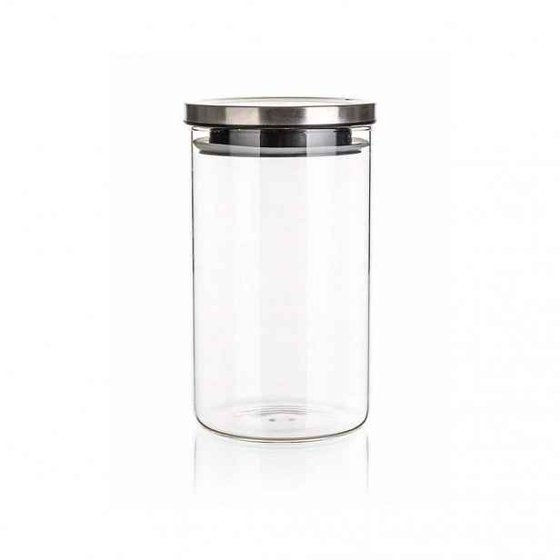 Dóza skleněná FREIA 1100 ml, s víčkem