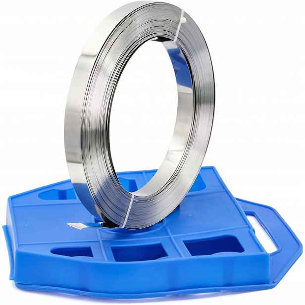 Role pásky z nerezové oceli 30 m, 19 x 0,76 mm