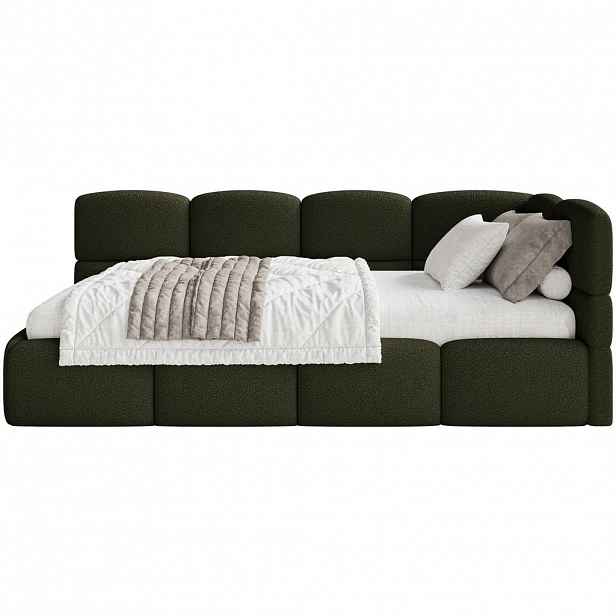 Selsey POSTEL PRO MLÁDEŽ Cloudy olivově zelená 120 cm, buklé