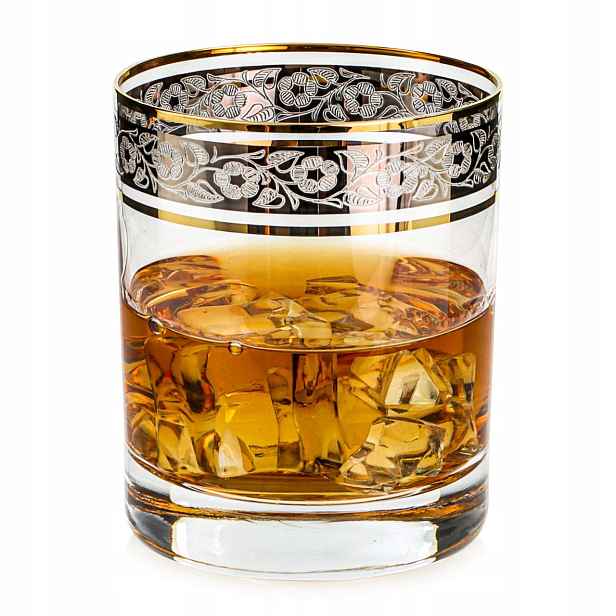 Exkluzivní sklenice na whisky Zlato Platina (2) 320 ml 1 Ks.