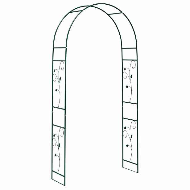 vidaXL Zahradní oblouk Zelená 115 x 37 x 231 cm