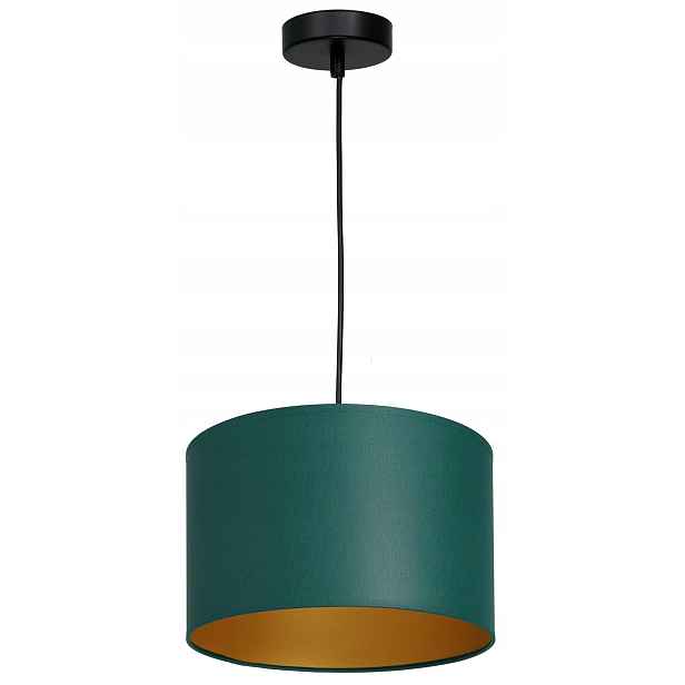 Závěsná stropní lampa Arden zelená zlatá 1xE27 25 cm moderní do obývacího pokoje