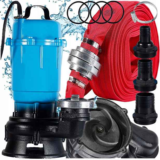 Čerpadlo Na Čistou A Špinavou Vodu Žumpa S Drtičem Kalů 3200W +HADICE20