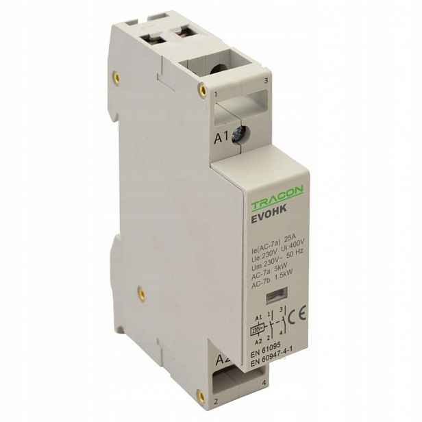 Instalační stykač 230V 25A 2NO EVOHK2-25 Tracon